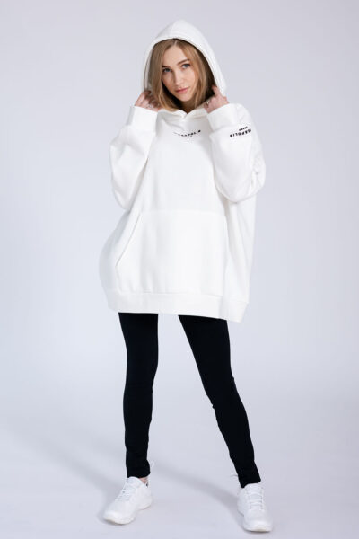 creamy white hoodie
